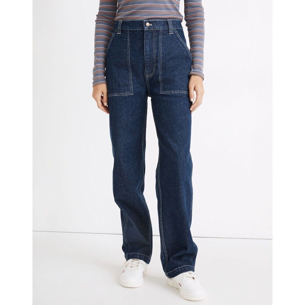 MADEWELL *Hemmed* Workwear Collection High Rise Relaxed Surplus Jeans Size 29